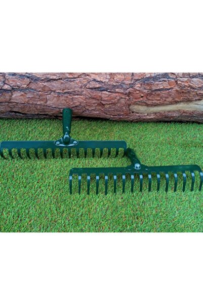 Doğalsan Tarım Demir Tırmık 16 Diş 2 Adet Yaprak Toplama Tırmığı Bahçe Tırmığ...