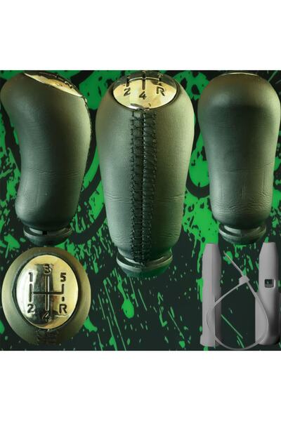 AutoAll Megane 2 3 Kangoo 2 3 Clio 3 4 مقبض ناقل الحركة من الجلد الأسود بخيوط