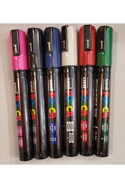 POSCA Unı Pc-5m 6'lı Set Ana Renkler