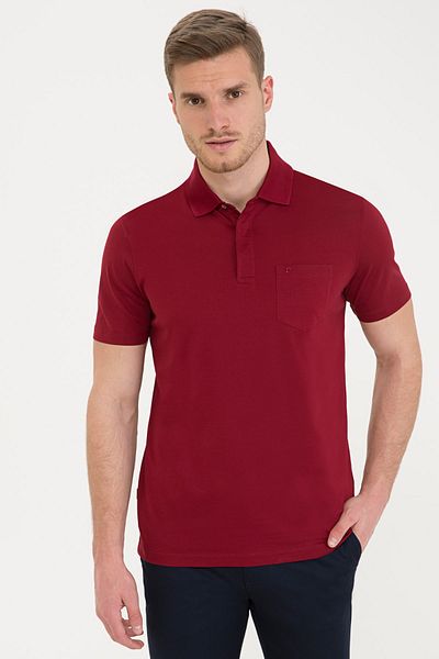 Pierre Cardin Μπλουζάκι με κανονική εφαρμογή Claret Red Polo λαιμόκοψη
