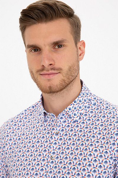 Pierre Cardin Πουκάμισο Navy Blue Slim Fit