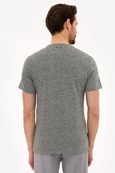 Pierre Cardin Μαύρο T-shirt Slim Fit Crew Neck