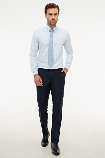 Pierre Cardin Ανοιχτό Μπλε Slim Fit Dobby πουκάμισο