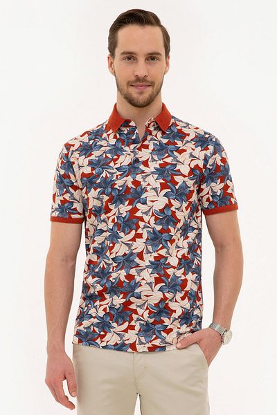 Pierre Cardin Μπλουζάκι με λαιμόκοψη Polo Slim Fit Tile