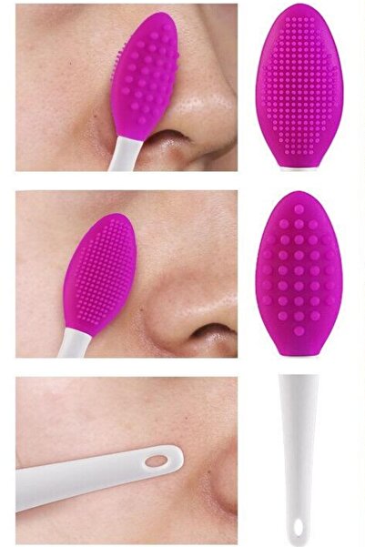 İBOVİA Burun Siyah Nokta Cilt Ve Yüz Temizleyici Peeling Fırça Çilek Fırça