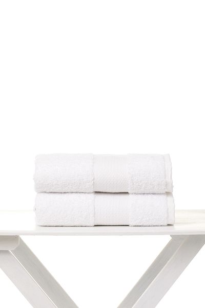 AİRYCOT White 70x150 2-Piece Bath Towel