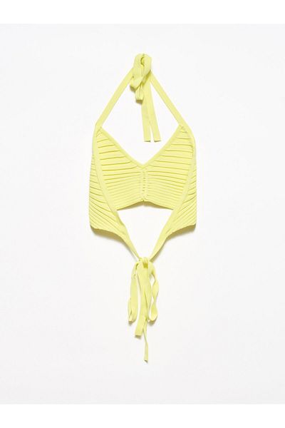 Dilvin Női lime hátsó csipke, Bustier 1011