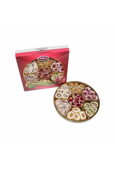Tuğba Kuruyemiş 430 Gr Pistachio and Pomegranate Turkish Delight - Turkish Delighrt