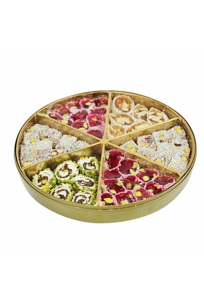 Tuğba Kuruyemiş 430 Gr Mixed Turkish Delight with Pea and Walnuts - Turkish Delight