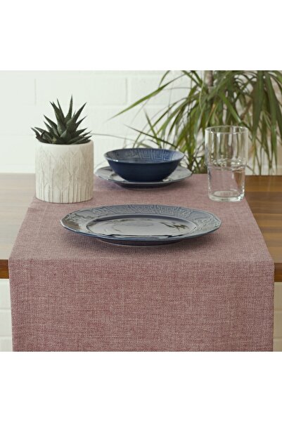 MASSARELLI عداء كتان سادة ليلك 40x140 سم