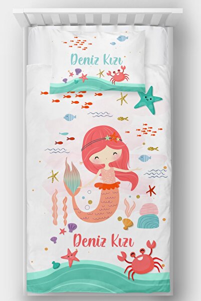 Homamia White Mermaid Single Bedspread