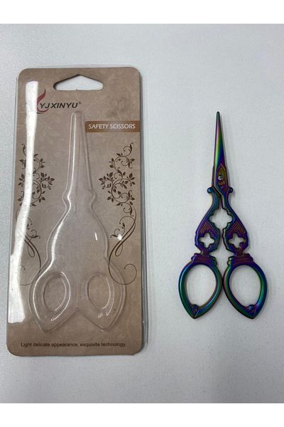 scissors Yjxınyu Colorful Reflective Patterned Scissors