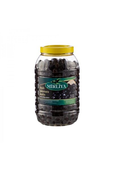 Mirliya Siyah Salamura Zeytin 2 Kg Pet Kavanoz