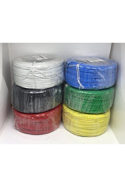 Genel Markalar Özdirenç Kablo Montaj Kablosu 0,22mm2 2 Değişik Renk %100 Bakı...