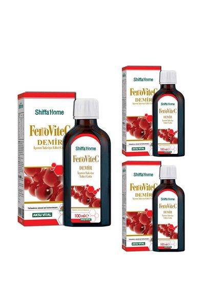 Shiffa Home Ferrovitec Food Supplement Syrup Containing Iron -X3 Pieces