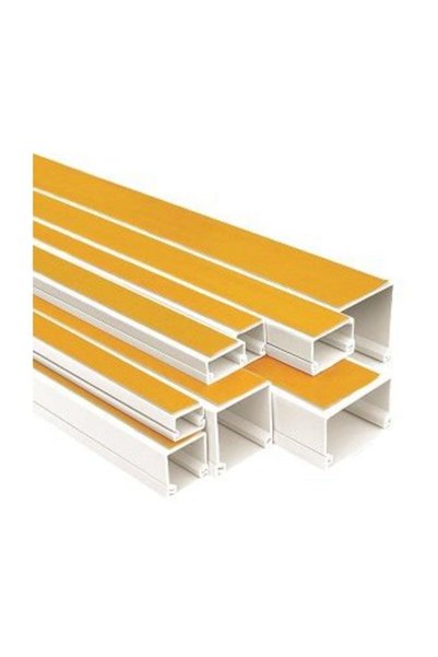 AKSUFEZ 12x12 Yapışkan Bantlı Kablo Kanalları 30m