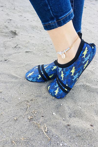 Savana Pantofi de damă din material textil cu model albastru