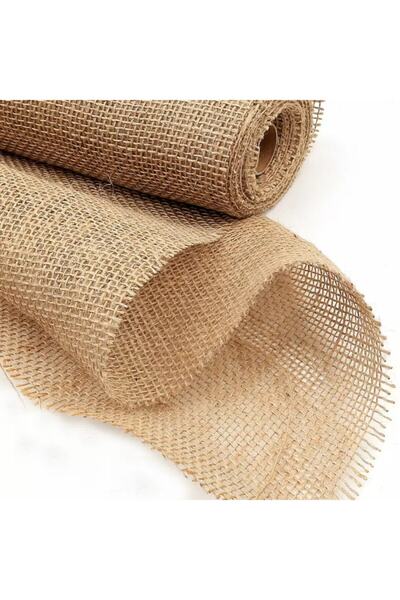 ACY STORE 3 Mt 7,5'lu Jüt Kumaş Telis Kanaviçe Kırnap Organik Bez Çuval Kumaşı Doğal Bez