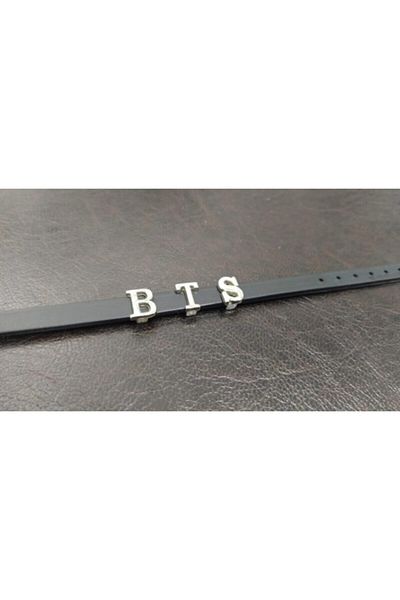 AlpCollection K-pop Bts Faux Leather 22 Cm Adjustable Gift Bracelet