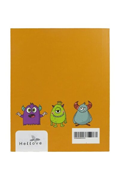 AVMmarketim Blocnotes fără linii cu pagini colorate imprimate cu monștri drăguți
