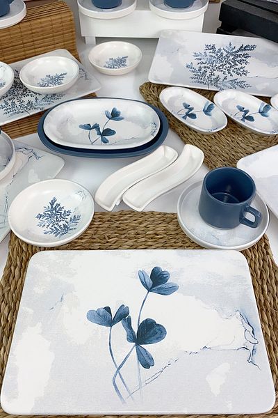 Keramika Blue Magic 31 Piece Siera Breakfast Set for 6 People - 19863