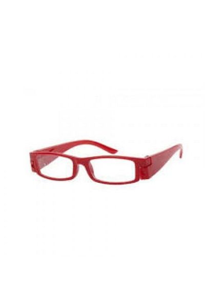 Vipfoni Unisex Red Lighted Colorful Book Reading Glasses