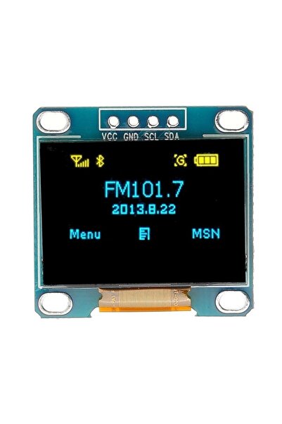 Diyotlab 128x64 Oled Ekran Lcd 0.96 I2c Arduino Raspberry Pı
