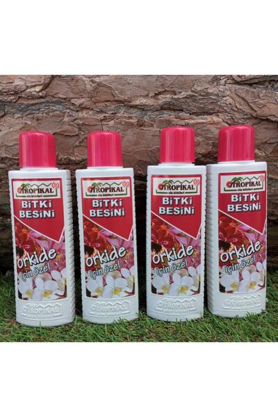 TROPİKAL Orkide Besini 4 Adet 225 Ml Bitki Besini Sıvı Bitki Besini Gübre Ork...