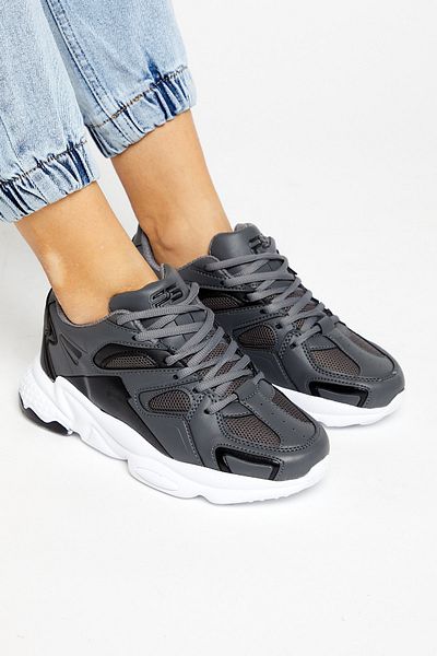 Tonny Black Sneaker - Grau - Flacher Absatz