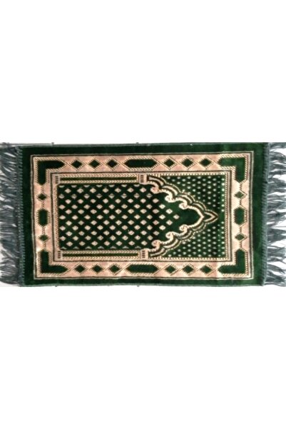 Magi Tropical Yeşil Küçük Boy Kadife Seccade 60x34