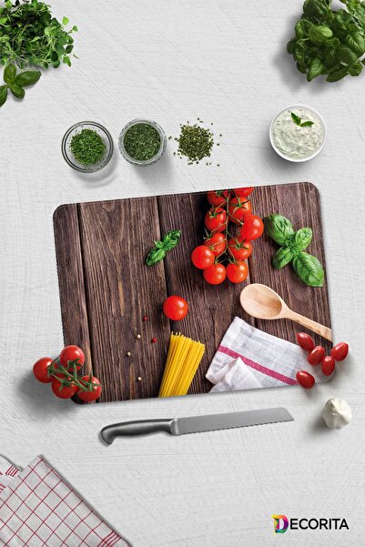 Decorita الخشب والخضروات| لوح تقطيع الزجاج - لوح تقطيع الزجاج| 30 سم × 40 سم