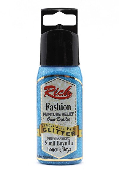 Rich Turkuaz Simli Boyutlu Boncuk Boya 60cc 970
