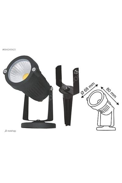 Helios 7w Çim Armatürü Yeşil (53-1511) Hs-3832 Yeşil Led Işık