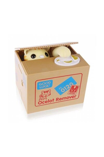 Kelebek Para Yiyen Kedi Kumbara Choken Hırsız Banka Hediyelik