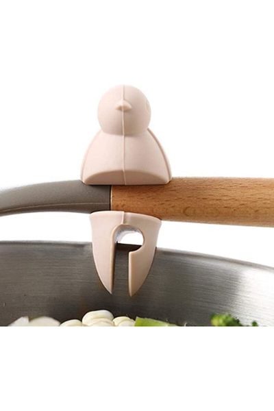 centermillennium Pot Clip Pot Edge Silicone Bird-Shaped Spoon Ladle Holder Clip Apparatus