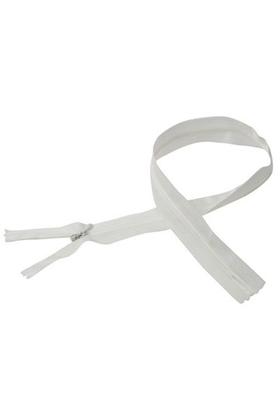Bayar Kumaş 5 bucăți 60 cm fermoar ascuns alb