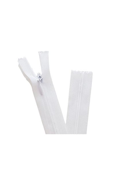 Bayar Kumaş 5 bucăți 60 cm fermoar ascuns alb