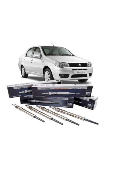 BERU Fiat Albea 1.3 Multijet Euro 4 Motorlara Uyumlu Isıtma Bujisi 4 Adet Set...