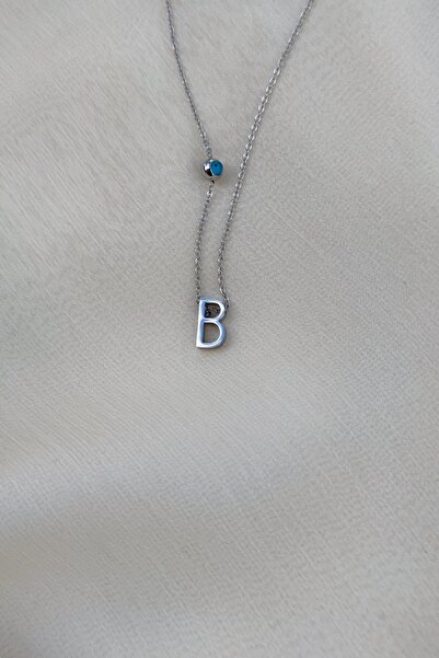 BUNNY Çelik harf kolye - B