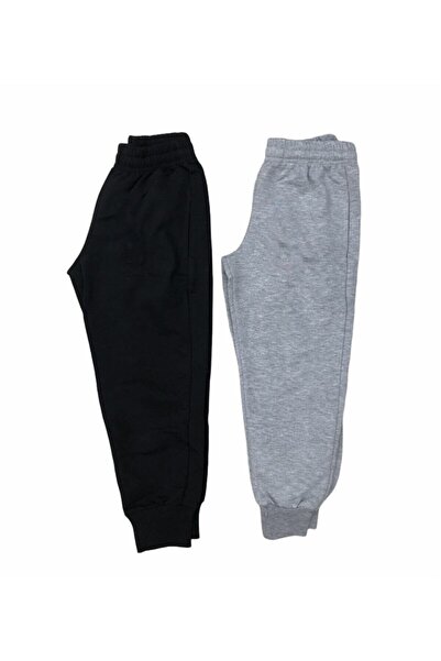 NACAR STORE Unisex Children's 2"pack Grey-black Sweatpants