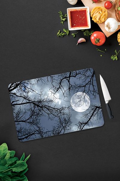 Decorita Night Pattern |   Glass Cutting Board - Glass Cutting Board |   30cm X 40cm