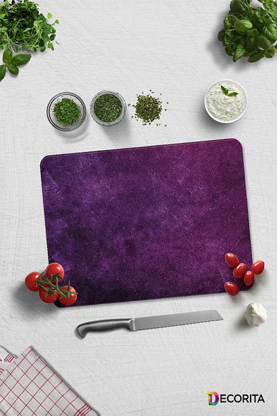 Decorita Purple Tissue |   Glass Cutting Board - Glass Cutting Board |   30cm X 40cm