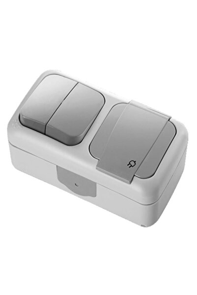 VİKO Palmiye Komutatör+Top.Priz Gri 2670780033