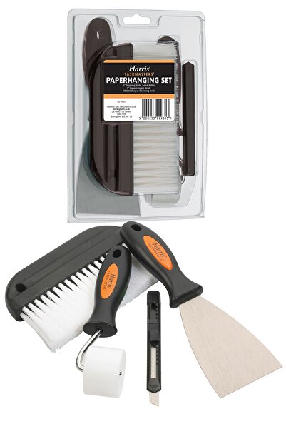 Harris Duvar Kağıdı Yapıştırma Seti 4 Parça Spatula Fırça Ch002