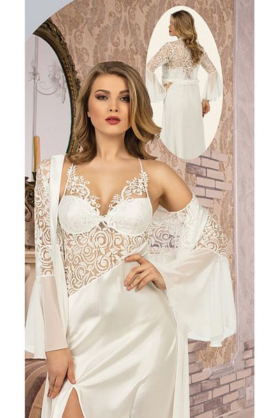 Jasmin Luxury Women's 6 Piece Satin Pajamas Nightgown Dressing Gown Bridal Dowry Set 1486