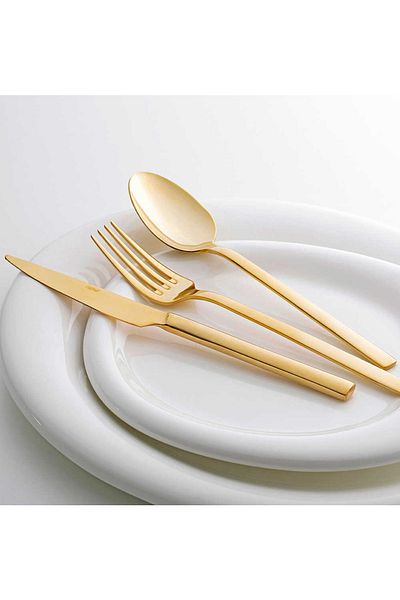 Nehir Dalyan Titanium Fork Spoon Knife Set 72 Pieces
