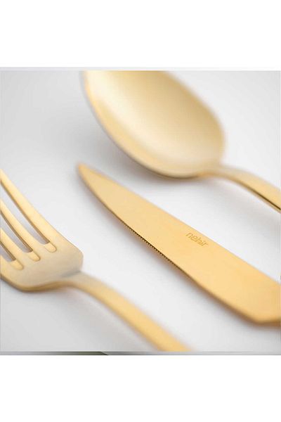 Nehir Dalyan Titanium Fork Spoon Knife Set 72 Pieces