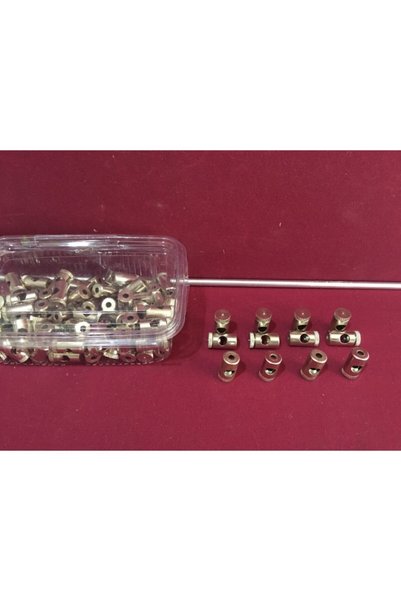 bozok stor perde Krom Briz Başlığı (6 Adet)