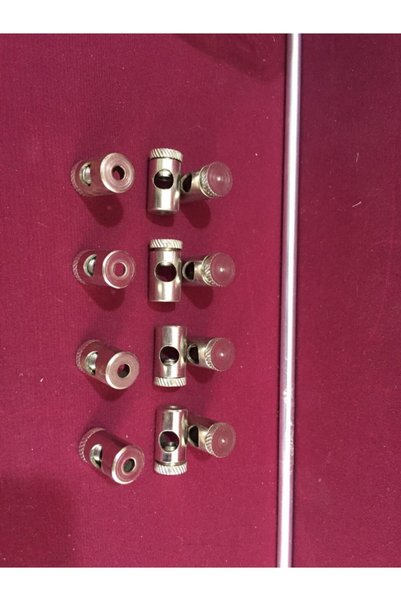 bozok stor perde Krom Briz Başlığı (6 Adet)