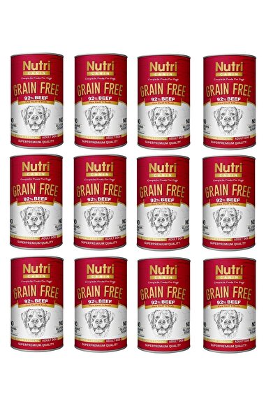 Nutri Canin Tahılsız Biftekli Köpek Konserve 400 Gr. X 12 Adet